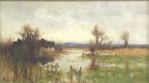 PIKE Sidney 1880-1901,A RIVER LANDSCAPE WITH BUILDINGS,Sworders GB 2007-04-03