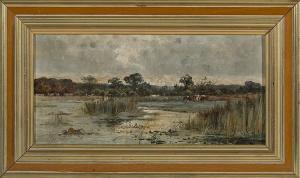 PIKE sidney 1846-1907,Marsh Scene,Quinn & Farmer US 2014-12-13