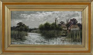PIKE sidney 1846-1907,Untitled Marsh Scene,Quinn & Farmer US 2014-12-13