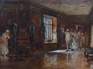 PIKE William Henry 1846-1908,Interior scene with figures,1892,Peter Wilson GB 2022-07-21