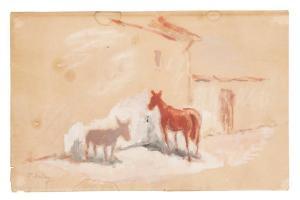 PIKELNY Robert 1904-1986,L'âne et le cheval,Millon & Associés FR 2015-06-24
