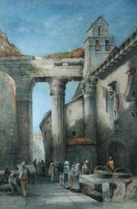 PILL Charles Peter 1800-1800,Italian Street Scenes,Cheffins GB 2014-03-05