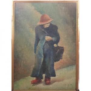 PILLA Pasquale 1933,Anziana signora con borsa e cappello,Il Ponte Casa D'aste Srl IT 2020-06-23