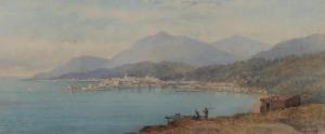 PILLEAU Henry 1815-1899,Italian coastal scene,Burstow and Hewett GB 2021-08-27