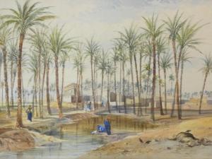 PILLEAU Henry 1815-1899,village on the Nile,Criterion GB 2022-02-02