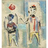 PILLIN Polia 1909-1992,Two Children with a Red Balloon,Rago Arts and Auction Center US 2013-04-19