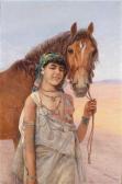 PILNY Otto 1866-1936,Mädchen mit Pferd,Palais Dorotheum AT 2010-10-12