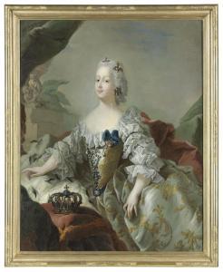 PILO Carl Gustav 1712-1792,Portrait of Louisa, Queen of Denmark (1724-1751),Christie's GB 2017-10-18