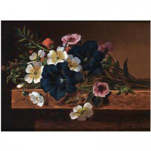 PILON Agathe 1836-1847,FLOWERS ON A LEDGE,Sotheby's GB 2009-04-22