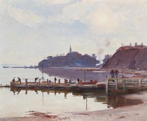 PILOT Robert Wakeham 1898-1967,The Wharf, Sillery, Quebec,1937,Heffel CA 2025-02-27