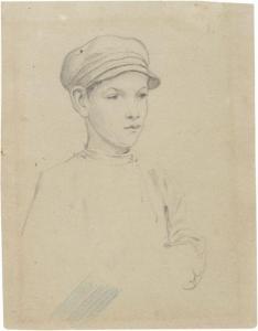 PIMONENKO Nikolai Karnilovitch 1862-1912,Ritratto di giovane con berretto,Farsetti IT 2017-10-27
