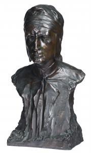 PINA Alfredo,Portrait bust Dante Alighieri (Italian, 1887-1996),1924,Brunk Auctions 2024-01-11