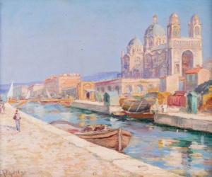 PINATEL Raphael 1875-1933,Canal de la Major, Marseille,1898,Damien Leclere FR 2018-05-26