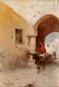PINCHART Auguste Emile 1842-1924,Dans une rue de Tunis,Millon & Associés FR 2022-12-19