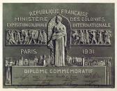 PINCHON Emile 1872-1934,Paris 1931 - Diplôme Commémoratif,1931,Neret-Minet FR 2013-06-03