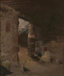 PINEL Gustave Nicolas 1842-1896,Le foyer,Artcurial | Briest - Poulain - F. Tajan FR 2023-06-27