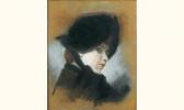 PINEL Gustave Nicolas 1842-1896,portrait de femme,Aguttes FR 2005-06-08