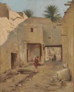 PINEL Gustave Nicolas,Village de l'oasis,Artcurial | Briest - Poulain - F. Tajan 2023-06-27