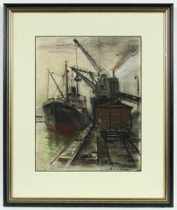 PINGUENET Henri 1889-1972,Hamburger Hafen,Von Zengen DE 2020-09-04