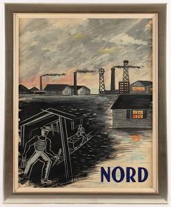 PINGUENET Henri 1889-1972,Plakatentwurf für Frankreich Nord,Von Zengen DE 2020-06-12
