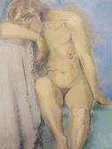 PINGUENET Henri 1889-1972,study of a seated female nude,Cuttlestones GB 2019-09-12