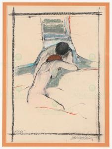 PINHEIRO Manuela 1939,ABRAÇO,1996,Renascimento PT 2019-02-28