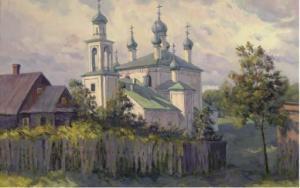 PINIGIN Nicolai Alekseevich 1933,An orthodox church,Christie's GB 2005-11-03