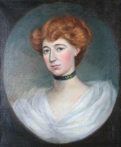 PINION Hyde 1800-1800,Portrait of a lady, painted oval,Bonhams GB 2008-04-21