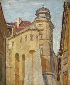 PINKAS Ignacy 1888-1935,View for Wawel Castle,Desa Unicum PL 2023-08-31