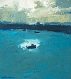 PINKETT Neil 1958,Scilly Boat in a Shaft of Sun,David Lay GB 2024-04-11