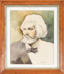 PINKNEY Jerry 1939,portrait of Frederick Douglass,South Bay US 2020-12-05
