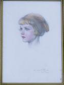 pinks Gladys A,portrait of a young girl,1923,Windibank GB 2009-03-14