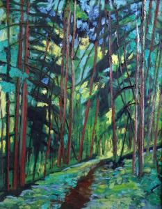 PINNIS RUDOLF YANOVICH 1902-1992,In the forest,1960,Antonija LV 2021-11-20
