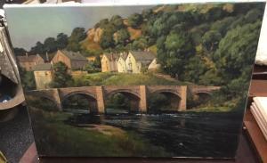 PINNOCK Robin J. 1954,Carrog Bridge,Rowley Fine Art Auctioneers GB 2020-02-08