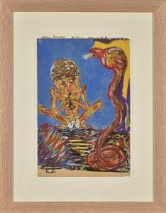 PINONCELLI Pierre 1929-2011,Le charmeur de serpent,Conan-Auclair FR 2023-07-05