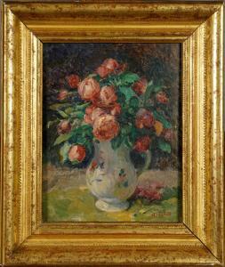 PINOT Albert 1875-1962,Vase garni de Roses,Galerie Moderne BE 2018-12-11