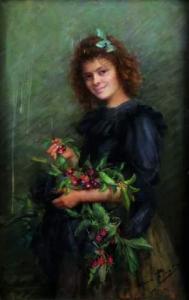 pinot jeanne 1800-1800,La jeune fille aux cerises,Osenat FR 2010-04-11