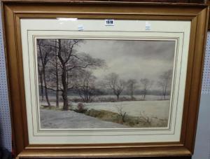 PINOULT Charles 1800,Fields in winter,Bellmans Fine Art Auctioneers GB 2016-11-01