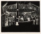 PINTO Angelo 1908-1994,Carousel.,1931,Swann Galleries US 2015-11-03