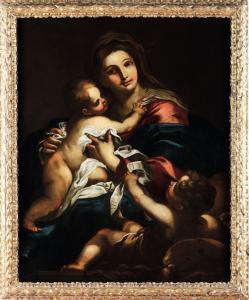PIOLA Pellegrino 1617-1640,Madonna con Bambino e San Giovannino,Cambi IT 2023-06-27