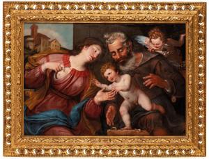 PIOLA Pellegrino 1617-1640,Sacra Famiglia,Wannenes Art Auctions IT 2023-05-18