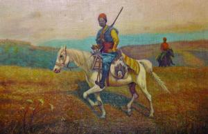PIOTROWSKI 1800-1900,A Cossack on Horseback,John Nicholson GB 2014-11-05
