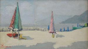 PIOVANO Ferruccio 1890-1981,Spiaggia di Varigotti,1969,Meeting Art IT 2022-03-16