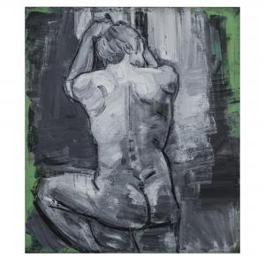 PIPPIG Heiko 1951,Male nude in back view,1997,Quittenbaum DE 2023-12-06