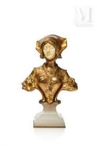 PIQUEMAL François Alphonse,Buste de femme médiévale,19th century,Millon & Associés 2021-10-08