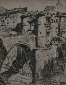 PIRANESI Francesco 1758-1810,Entrada al pueblo,Castells & Castells UY 2014-09-03