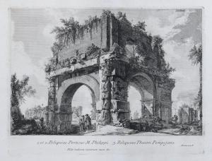 PIRANESI Francesco 1758-1810,PORTICO DI CAIO E LUCIO PORTICO DI MARCIO FILIPPO,Babuino IT 2024-02-08
