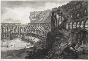 PIRANESI Francesco 1758-1810,Veduta interna del Colosseo,1788,Swann Galleries US 2014-10-29
