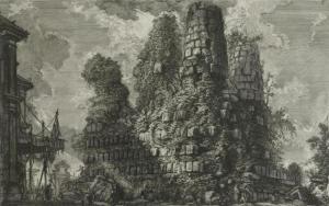 Piranesi Giovanni Battista,Sepolcro de tre fratelli Curajz in Albano,1756,Galerie Koller 2013-03-18