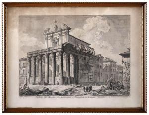 Piranesi Giovanni Battista 1720-1778,Tempio di Antonino e Faustina in Campo Vac,Bertolami Fine Arts 2018-11-14